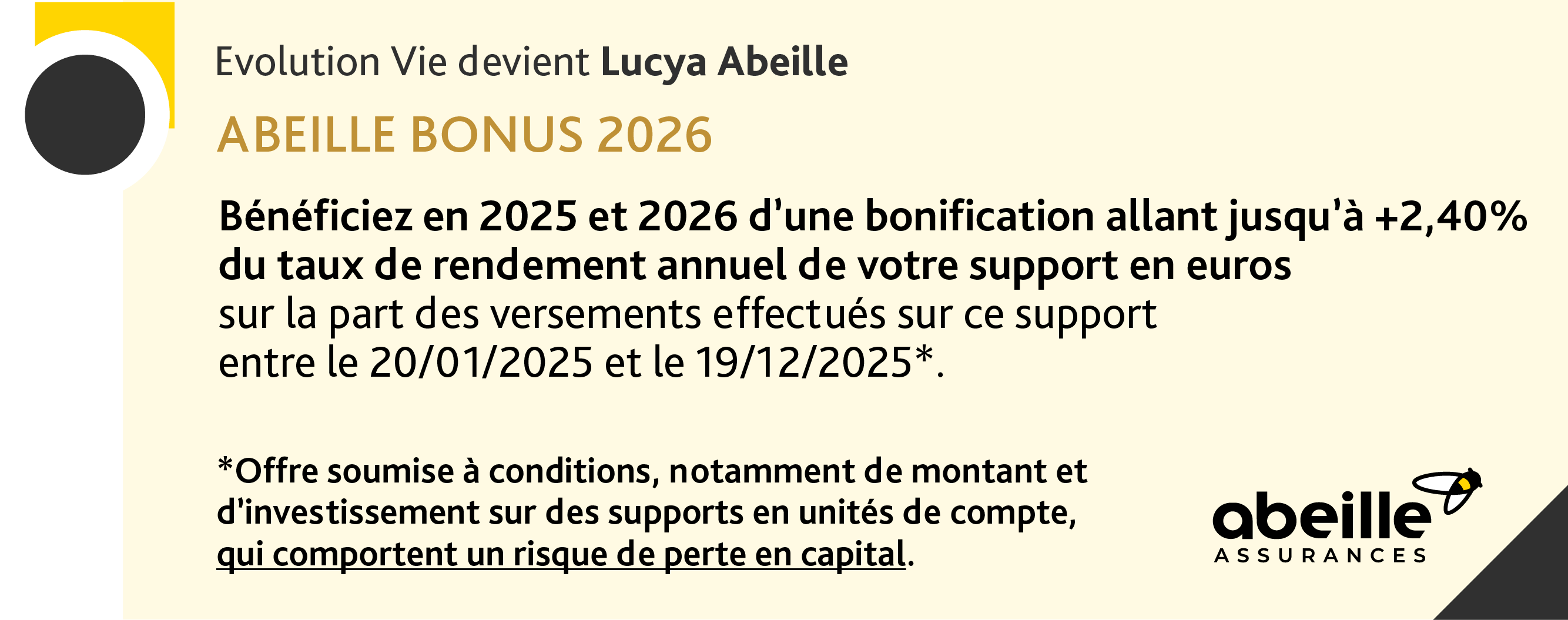 ABEILLE BONUS 2026