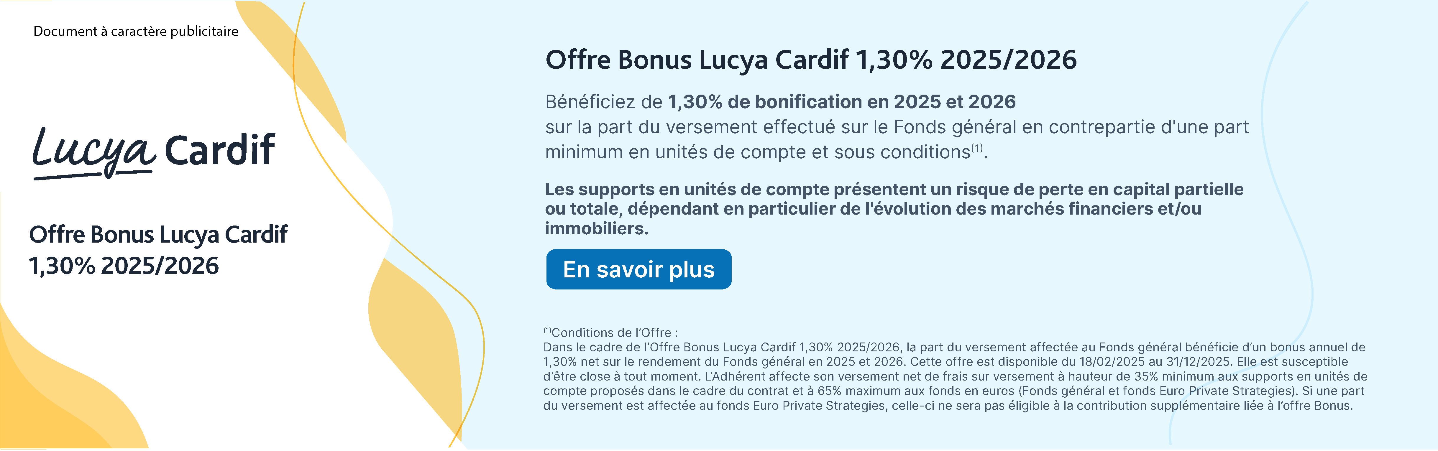 Assurance vie en ligne :Offre Bonus Lucya Cardif 2025/2026