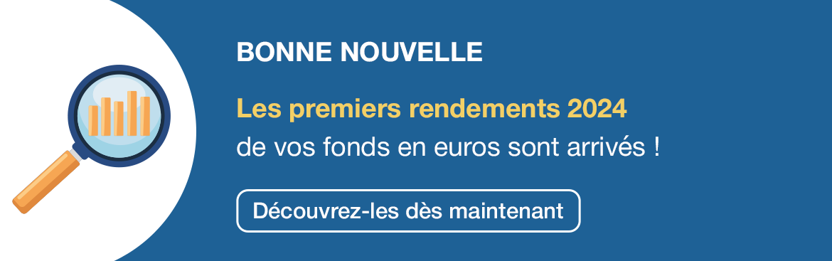 Assurance vie en ligne :Taux de rendement des fonds en euros en 2024