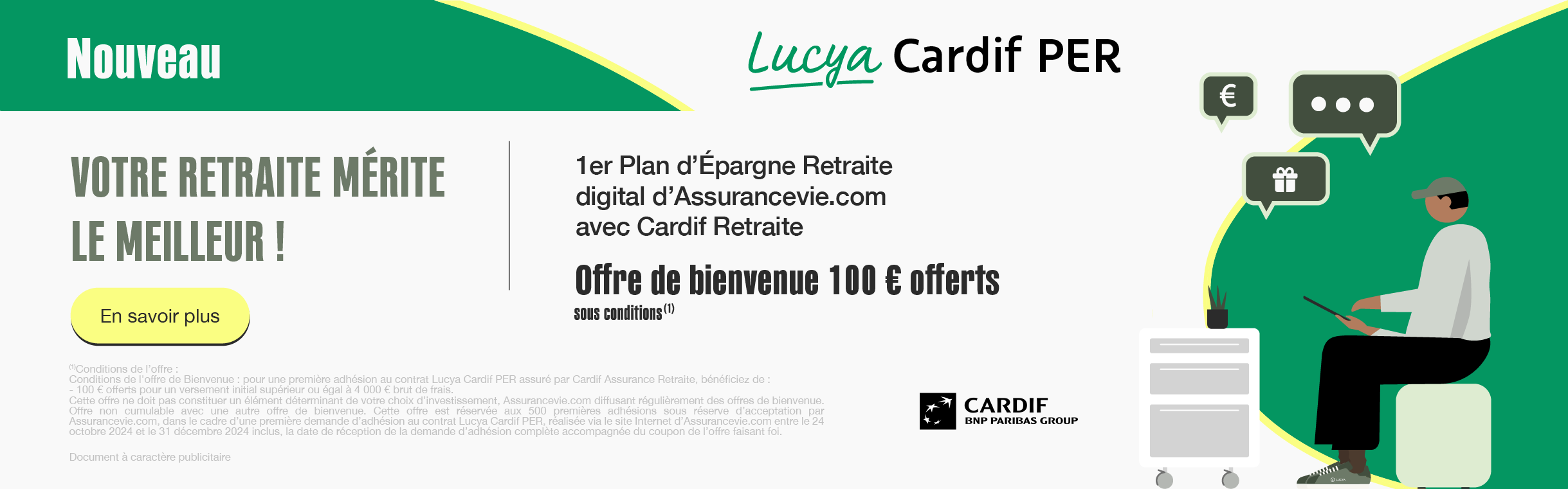 Assurance vie en ligne :Lucya Cardif PER